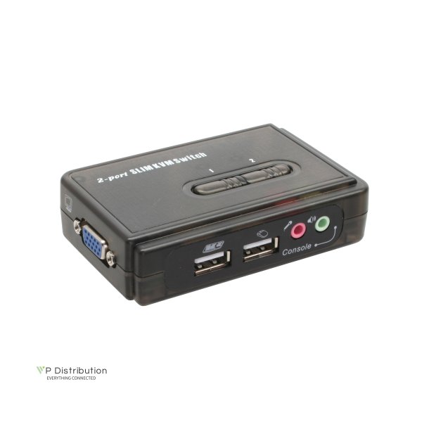 InLine&reg; KVM Switch 2 Port USB with Audio