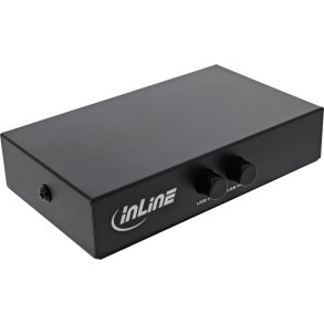 InLine USB 2.0 switch manual, USB-A device to 2 computers
