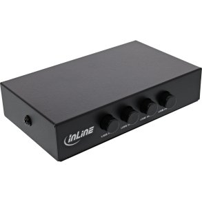 InLine USB 2.0 switch manual, USB-A device to 4 computers
