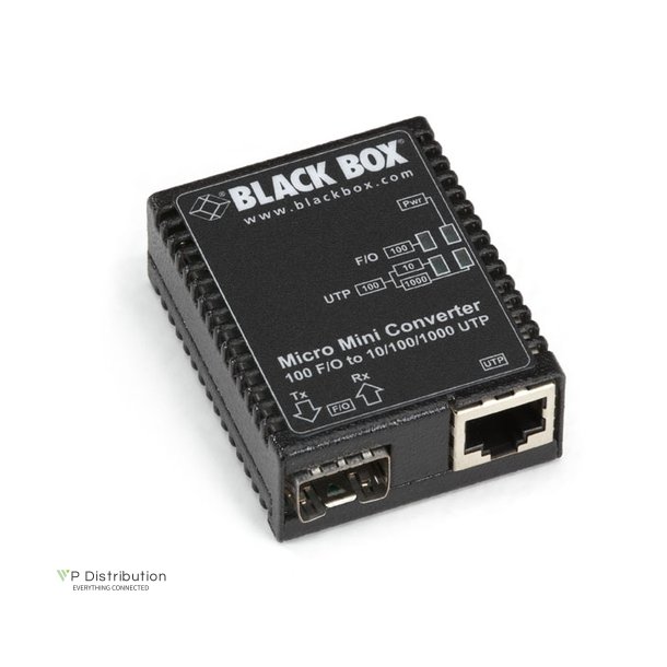 Black Box 10/100Bt 100Bfx Sm 30K Sc Media Converter Us Ps