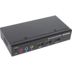 InLine&reg; DVI USB KVM Extender over TP Cable with Audio up to 50m