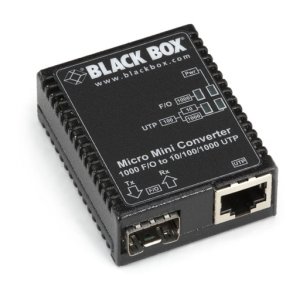 Black Box 10/100/1000Bt 1000Bx Sfp Media Converter Intl Ps