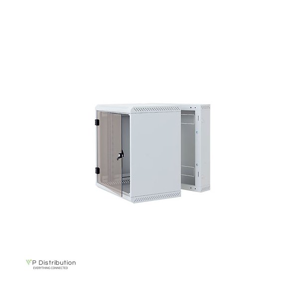 Triton 19" Wall Cabinet 12U, 600X615Mm, Two-Part, Grey