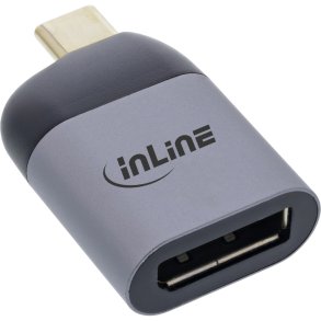InLine USB Display Converter, USB Type-C male to DisplayPort female (DP Alt Mode), 8K@60Hz