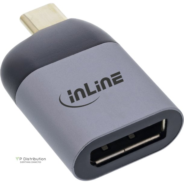 InLine USB Display Converter, USB Type-C male to DisplayPort female (DP Alt Mode), 8K@60Hz