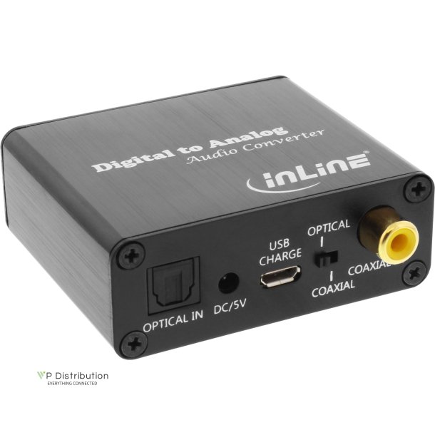 InLine&reg; Audio Converter Digital to Analog Toslink &amp; RCA Input to RCA Stereo