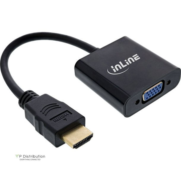 InLine&reg; Converter Cable HDMI to VGA, with Audio