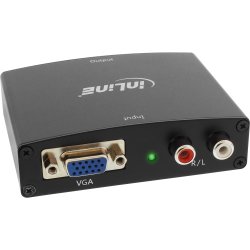 InLine&reg; Converter VGA + Audio to HDMI Input VGA and RCA Audio Output HDMI
