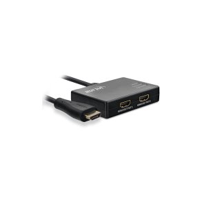 InLine Cable Splitter HDMI 2-port, 4K/60Hz, with USB power cable, 0.5m