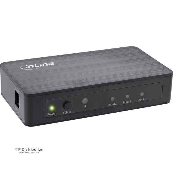 InLine&reg; HDMI Switch, 3 port, 4K2K@60Hz, HDCP 2.2