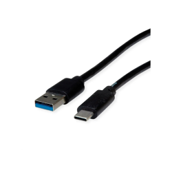 ROLINE RM USB3.2 Gen1 Cable, A - C, M/M, black, 0.5m