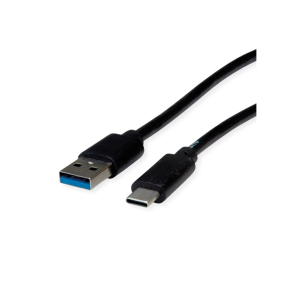 ROLINE RM USB3.2 Gen1 Cable, A - C, M/M, black, 1 m