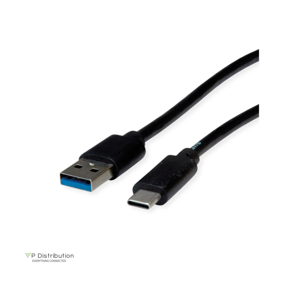 ROLINE RM USB3.2 Gen1 Cable, A - C, M/M, black, 1 m