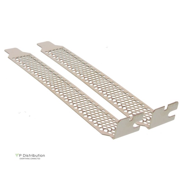 InLine&reg; PCI / PCI-E Slot Cover Bracket perforated 2pcs. Set