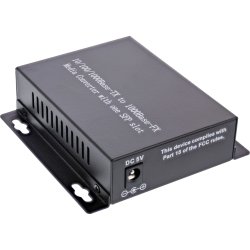 InLine&reg; Network Media Converter 10/100/1000Mb/s TP to SFP FO (for LC Duplex), SM, 20km