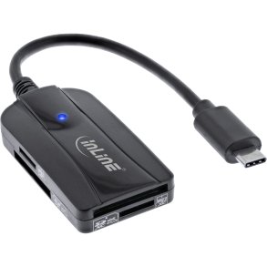 InLine® Card reader USB 3.1 USB-C, for SD/SDHC/SDXC, microSD, UHS-II compatible