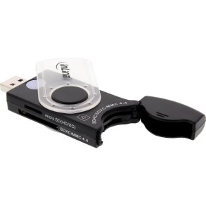 InLine® USB 3.0 Mobile Card Reader with 2 Slots for SD SDHC SDXC microSD