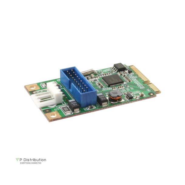 InLine&reg; Mini-PCIe Card 2x USB 3.0