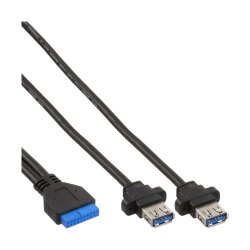 InLine&reg; Mini-PCIe Card 2x USB 3.0