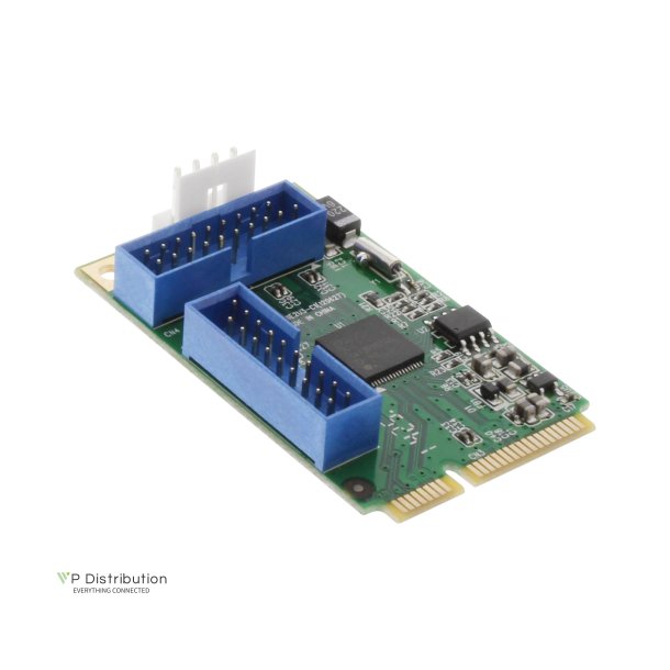 InLine&reg; Mini PCIe Card 4x USB 3.0 Interface Card