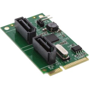 InLine Mini-PCIe 2.0 Card 2x SATA 6Gb/s RAID 0 / 1 / SPAN