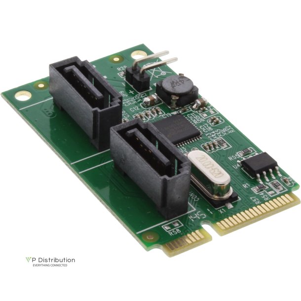 InLine&reg; Mini-PCIe 2.0 Card 2x SATA 6Gb/s RAID 0 / 1 / SPAN