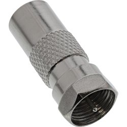 InLine Coaxial Adapter F-male connector SAT to IEC male Antenna
