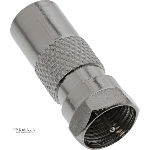 InLine Coaxial Adapter F-male connector SAT to IEC male Antenna