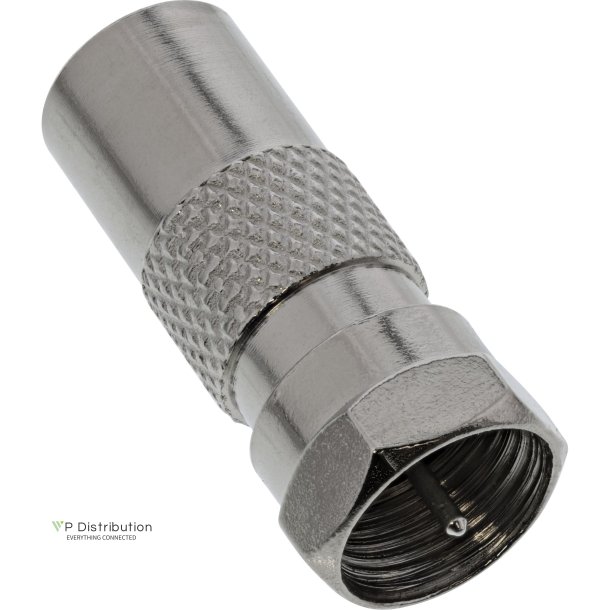 InLine&reg; Coaxial Adapter F-male connector SAT to IEC male Antenna