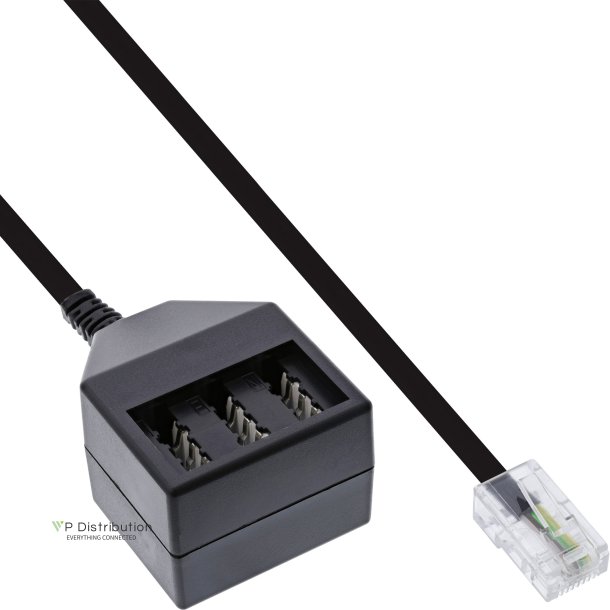 InLine&reg; TAE adapter Cable RJ45 male to TAE NFN female 20cm