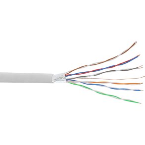 InLine&reg; Telephone Cable 12 wire solid installation 6x2x0.6mm shielded 100m