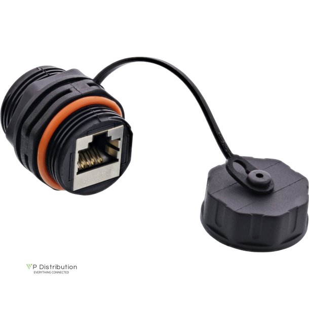 InLine&reg; patch cable connector Cat.6A, waterproof IP68, f. industrial application