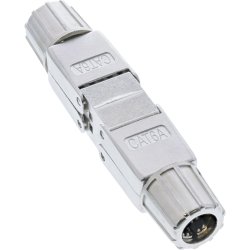 InLine&reg; Cable connector Cat.6A, shielded, tool free coupler