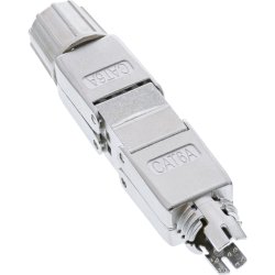 InLine&reg; Cable connector Cat.6A, shielded, tool free coupler