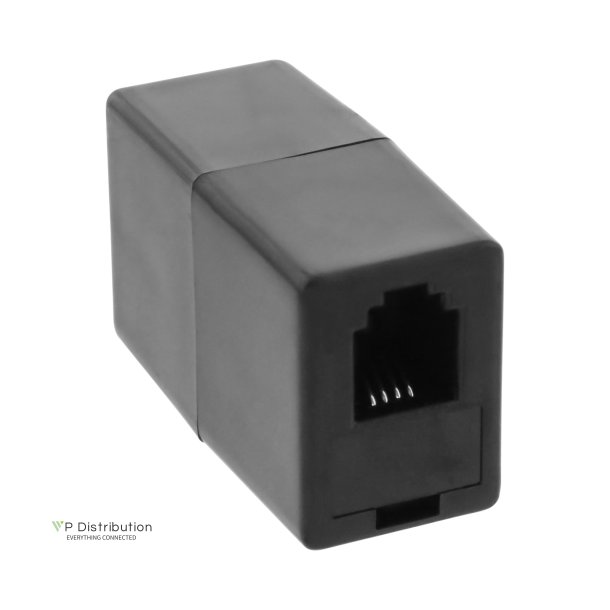 InLine Modular Coupling RJ10 4P4C female to female