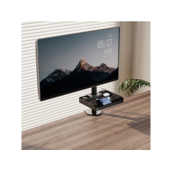 VALUE Pole Mounted Storage Shelf, Black