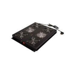 ROLINE 19" Fan fan unit with 4 fans ON/OFF  for server rack black