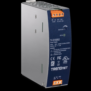 Trendnet 150W, 52V DC, 2.89A AC to DC DIN-Rail Power Supply with PFC Function