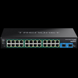 Trendnet 26-Port Hardened Industrial Gigabit PoE+ Rackmount Switch