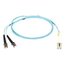 Black Box OM3 LC-ST DUPLEX AQUA 1M
