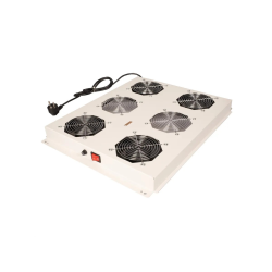 ROLINE 19" Fan unit with 4 fans ON/OFF  for server rack grey
