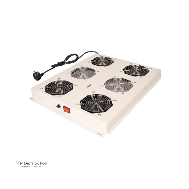 ROLINE 19" Fan unit with 4 fans ON/OFF  for server rack grey