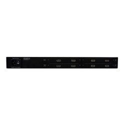 SmartAVI HDMI, Single-Head Rackmount 8-Port Extender Transmitter over CAT5/5e/6 STP. Includes: [RKT8-HDX100, CCPWR06] HDX-100-RX-(PS5VD3A-wllmt) not included