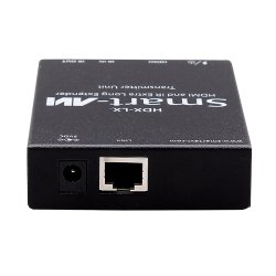SmartAVI HDMI, Single-Head, IR, CAT5/5e/6 Extender, Includes: [HDX-LX-TX, HDX-LX-RX, 2 x (PS5VD3A-wllmt)]