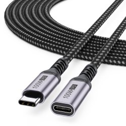 Active USB-C Extension Cable, 10m 5G, USB 3.2 Gen1, USB-C - USB-C (M/F)