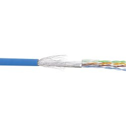 InLine&reg; Patch Cable SF/UTP Cat.5e AWG26 CCA PVC blue 100m