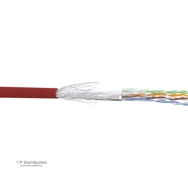 InLine&reg; Patch Cable SF/UTP Cat.5e AWG26 CCA PVC red 100m