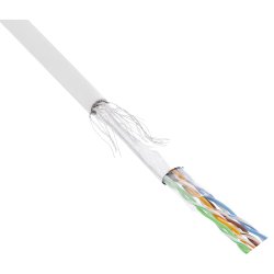 InLine&reg; Patch Cable SF/UTP Cat.5e AWG26 CCA PVC white 100m