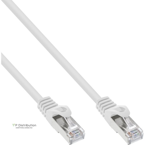 40pcs. pack Bulk-Pack InLine&reg; Patch cable, SF/UTP, Cat.5e, white, 2m