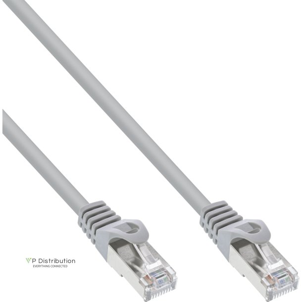 13pcs. pack Bulk-Pack InLine&reg; Patch cable, SF/UTP, Cat.5e, grey, 10m